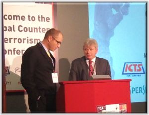 Chadd Harbaugh and Counter Terror Expo Chair Dr. Dave Sloggett